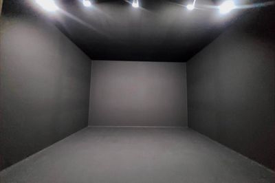 【黒ホリゾント】
ライトアップの仕方によってカッコよくも可愛くもできる万能ブース。白ホリゾントとはまた違う流行り廃りのない空間。 - 撮影スタジオレッドカーペットの室内の写真