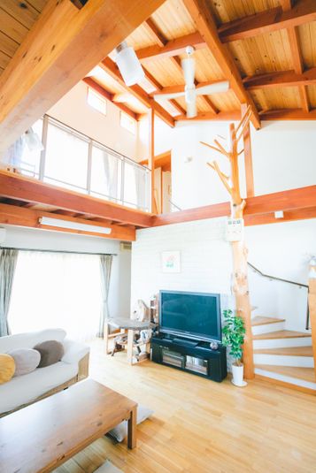 吹抜けのある大空間スペース - A-HOUSE
