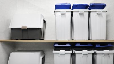 有料オプションでご利用いただけるゴミステーション - 《VILLENTBiz神戸元町》 《24名 キッチン付会議室》最大40名 /レイアウト自由の設備の写真