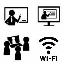 オンラインレッスン受配信可能 - スタジオ２１ アクセスのよい多目的レッスンスタジオ／会議室の設備の写真