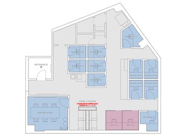 H¹T溜池山王（サテライト型シェアオフィス） ROOM W 09の室内の写真