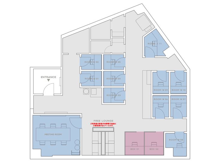 ROOM W 06 - H¹T溜池山王（サテライト型シェアオフィス）
