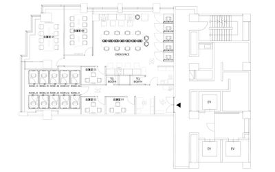 H¹T川崎（サテライト型シェアオフィス） ROOM L 10の室内の写真