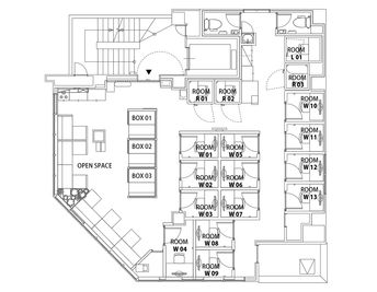 H¹T国立（サテライト型シェアオフィス） ROOM W07(1名)の室内の写真