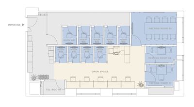 H¹T横浜西口（サテライト型シェアオフィス） ROOM W 02の室内の写真
