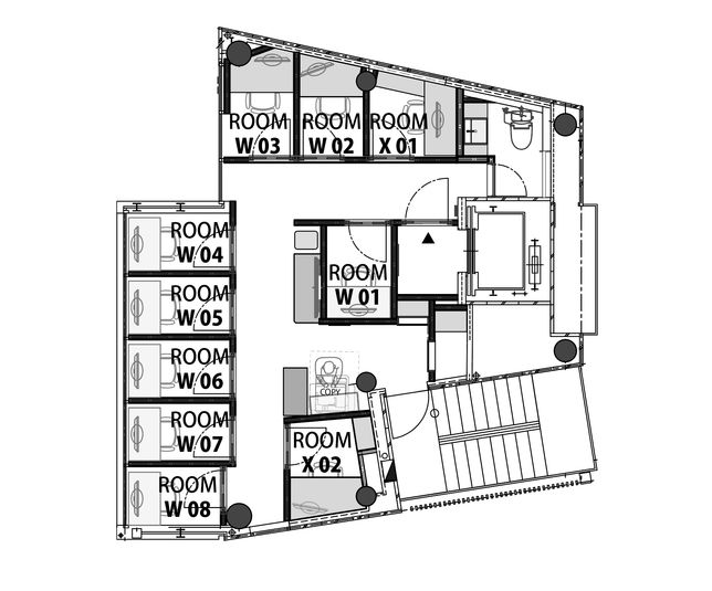 ROOM W 01 - H¹T渋谷道玄坂（サテライト型シェアオフィス）