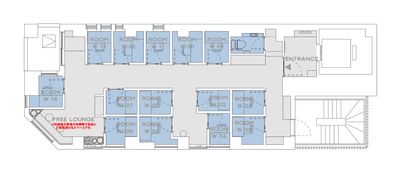 H¹T綱島（サテライト型シェアオフィス） ROOM W 13の室内の写真