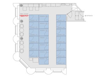 H¹T横浜西口 THE GARDEN（サテライト型シェアオフィス） ROOM L 10の室内の写真