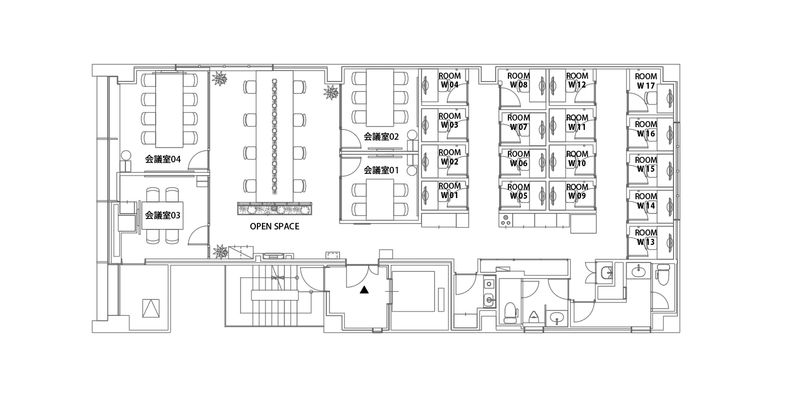 会議室 03(4名) - H¹T浅草橋(サテライト型シェアオフィス)