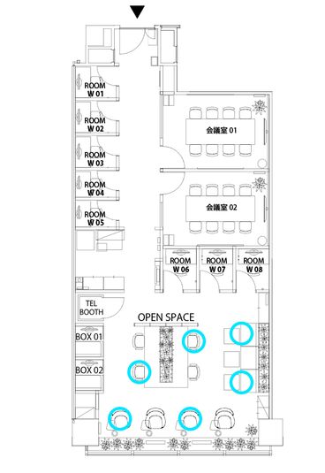 ROOM W 05 - H¹T仙台（サテライト型シェアオフィス）