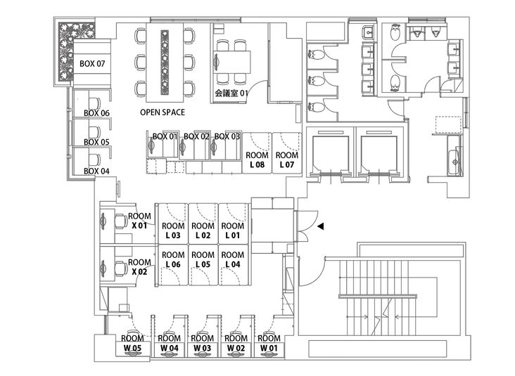 ROOM L 05 - H¹T府中（サテライト型シェアオフィス）