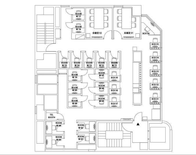 ROOM W 16 - H¹T中野(サテライト型シェアオフィス)