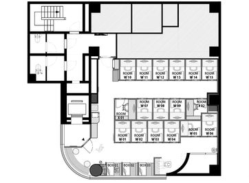 H¹T松戸（サテライト型シェアオフィス） ROOM W 13の室内の写真