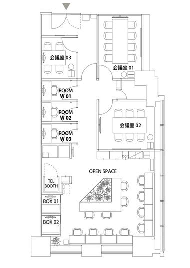 ROOM W 03 - H¹T札幌(サテライト型シェアオフィス)