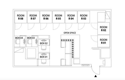 H¹T多摩センター（サテライト型シェアオフィス） ROOM R 03の室内の写真