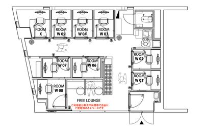 H¹T明大前（サテライト型シェアオフィス） ROOM W 04の室内の写真