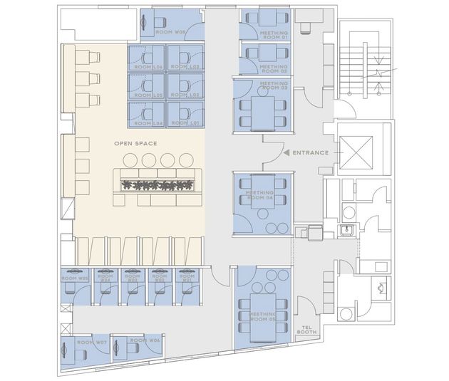 ROOM W 07 - H¹T渋谷宮益坂（サテライト型シェアオフィス）