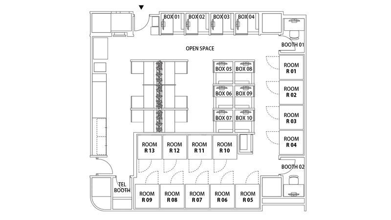 BOOTH 01(1名) - H¹T北千住西口(旧H¹T北千住)(サテライト型シェアオフィス)