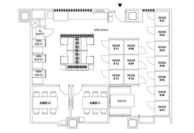 H¹T新宿三丁目（サテライト型シェアオフィス） ROOM R 12の室内の写真