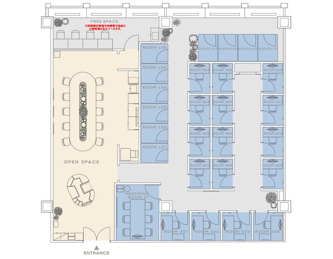 ROOM L02 - H¹T by W三軒茶屋（サテライト型シェアオフィス）