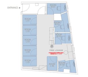 H¹T経堂（サテライト型シェアオフィス） ROOM L06(1名)の室内の写真