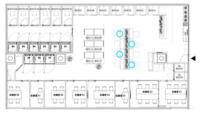 H¹T博多（サテライト型シェアオフィス） ROOM R 08の室内の写真