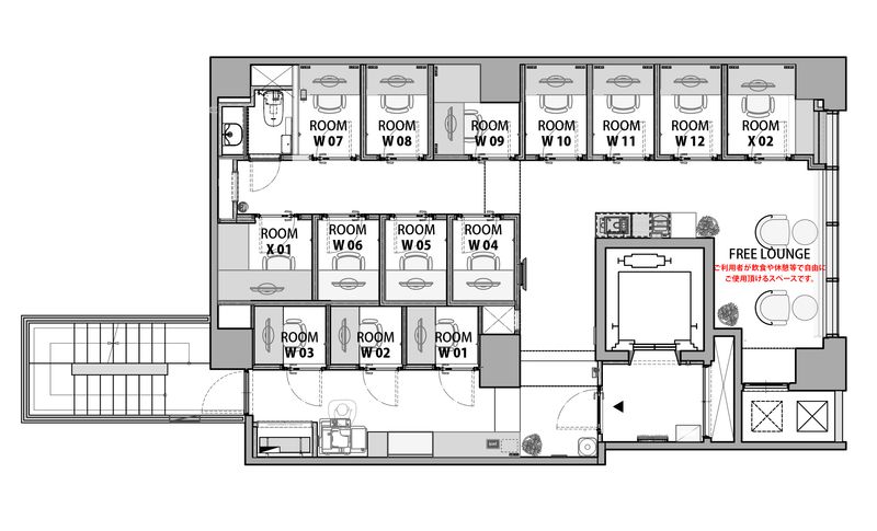 ROOM W 12 - H¹T東陽町（サテライト型シェアオフィス）