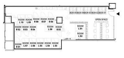 H¹T武蔵小金井（サテライト型シェアオフィス） ROOM R 07の室内の写真