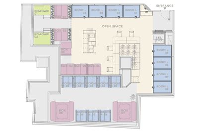 H¹T上野（サテライト型シェアオフィス） BOX07（6名）の室内の写真