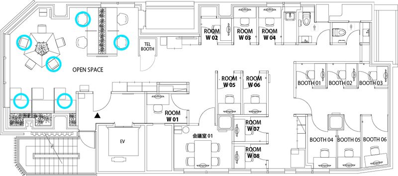 ROOM W 02 - H¹T千歳烏山（サテライト型シェアオフィス）