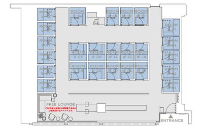 H¹T新小岩（サテライト型シェアオフィス） ROOM W 13の室内の写真