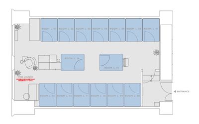 H¹T南越谷（サテライト型シェアオフィス） ROOM L 14の室内の写真