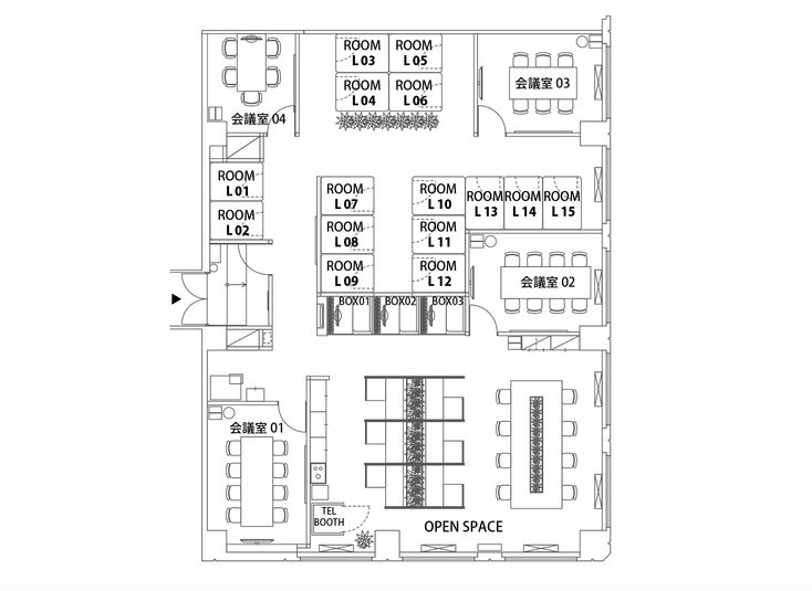 BOX 02(1名) - H¹T大崎（サテライト型シェアオフィス）