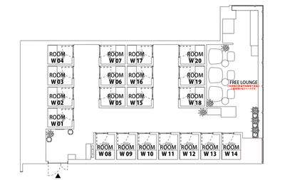 H¹T稲毛海岸（サテライト型シェアオフィス） ROOM W 13の室内の写真