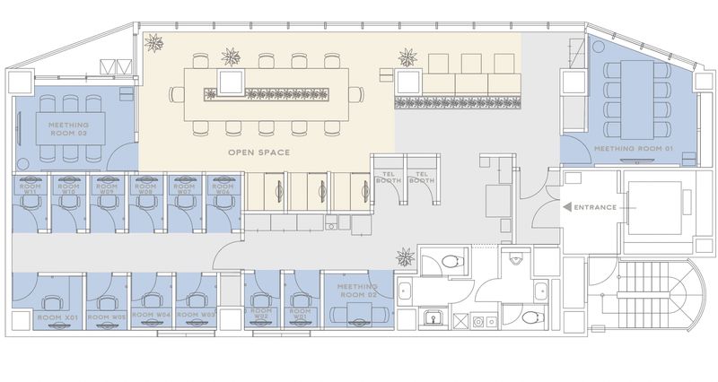 ROOM W 09 - H¹T市ヶ谷（サテライト型シェアオフィス）
