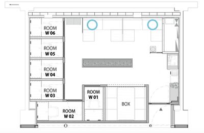 H¹T名古屋エスカ（サテライト型シェアオフィス） OPEN SPACEの室内の写真