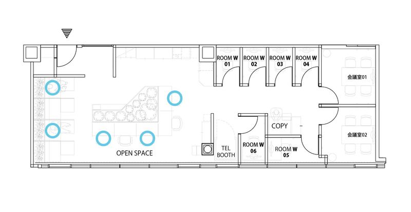 ROOM W 06 - H¹T海浜幕張（サテライト型シェアオフィス）