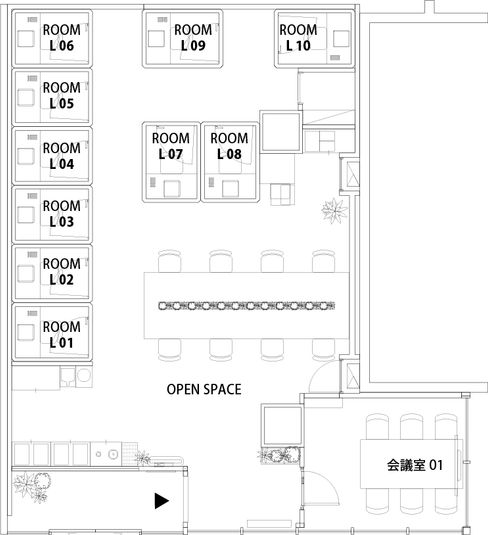 ROOM L 10 - H¹Tさいたま新都心（サテライト型シェアオフィス）