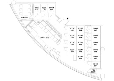 H¹T川口（サテライト型シェアオフィス） ROOM L 02の室内の写真