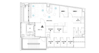 H¹T浦和（サテライト型シェアオフィス） OPEN SPACEの室内の写真