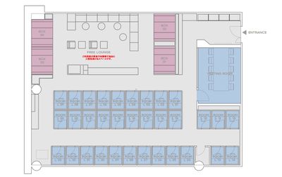 H¹T武蔵小杉北口（サテライト型シェアオフィス） ROOM L 30の室内の写真