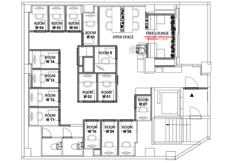 ROOM X - H¹T日吉（サテライト型シェアオフィス）