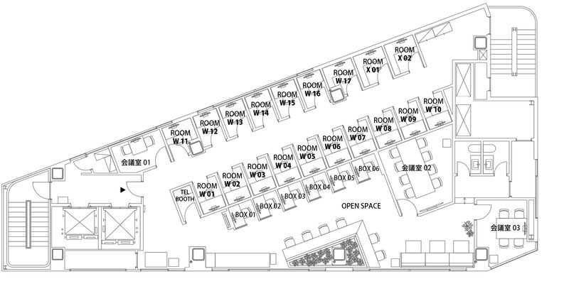 ROOM W 06 - H¹T阿佐ヶ谷(サテライト型シェアオフィス)