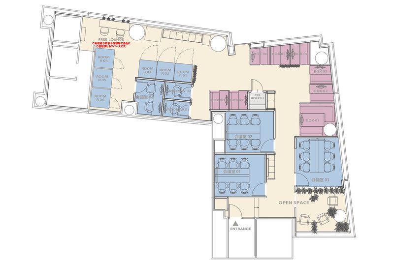 ROOM W 02 - H¹T麹町（サテライト型シェアオフィス）