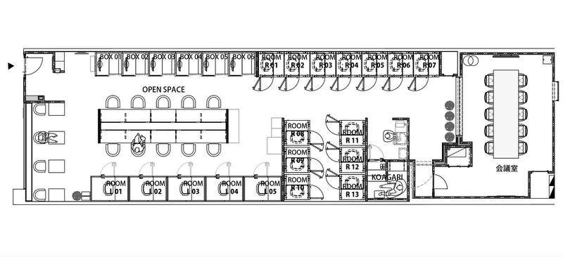 ROOM R 07 - H¹T高田馬場（サテライト型シェアオフィス）