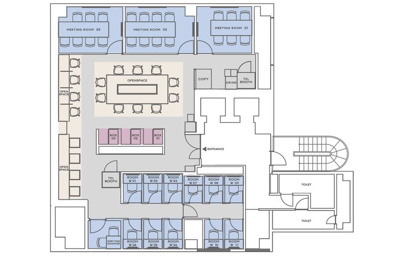 OPEN SPACE - H¹T銀座（サテライト型シェアオフィス）