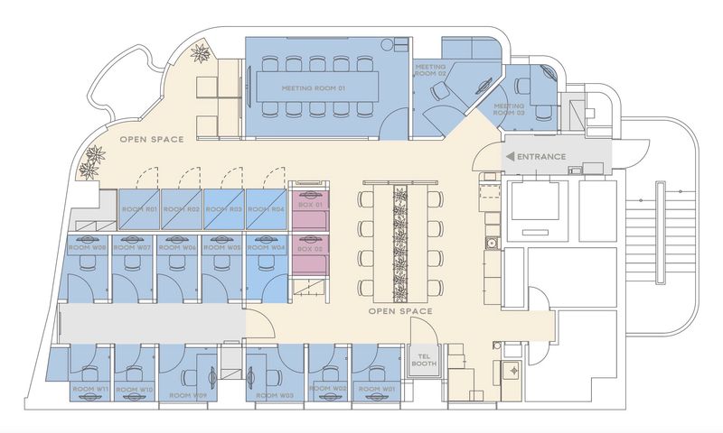 ROOM W 05 - H¹T表参道(サテライト型シェアオフィス)