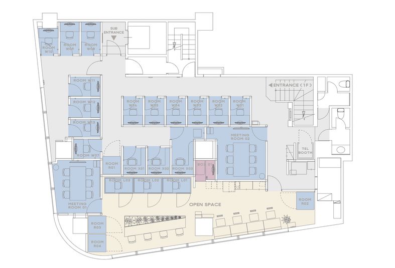 ROOM W 02 - H¹T赤羽（サテライト型シェアオフィス）