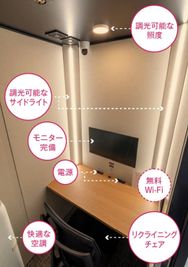H¹TBOX【羽田空港 第2ターミナル2F出発ゲートエリア】（サテライト型シェアオフィス） ROOM 01の室内の写真