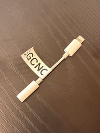 こちらをつないでいただく事でiphoneの音源を再生可能 - ゴールドジム千葉ニュータウン ゴールドジムレンタルスタジオの設備の写真